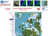 sat24.com - Radarová data Evropa